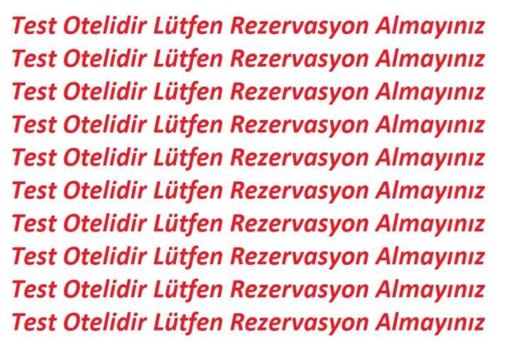Cagin Test Oteli2 — 2